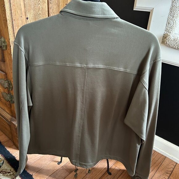 Max Studio Sage Green Utility Jacket NWT Sz Small - Picture 2 of 7
